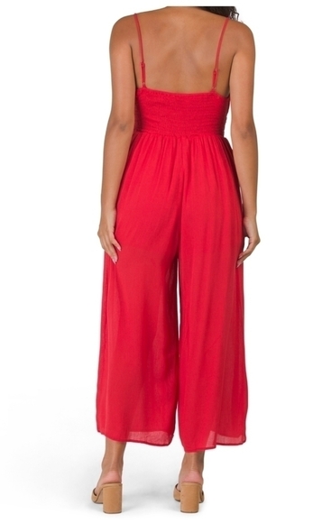 LUSH Juniors Ruffle Pleated Jumpsuit - Picture 3 of 12